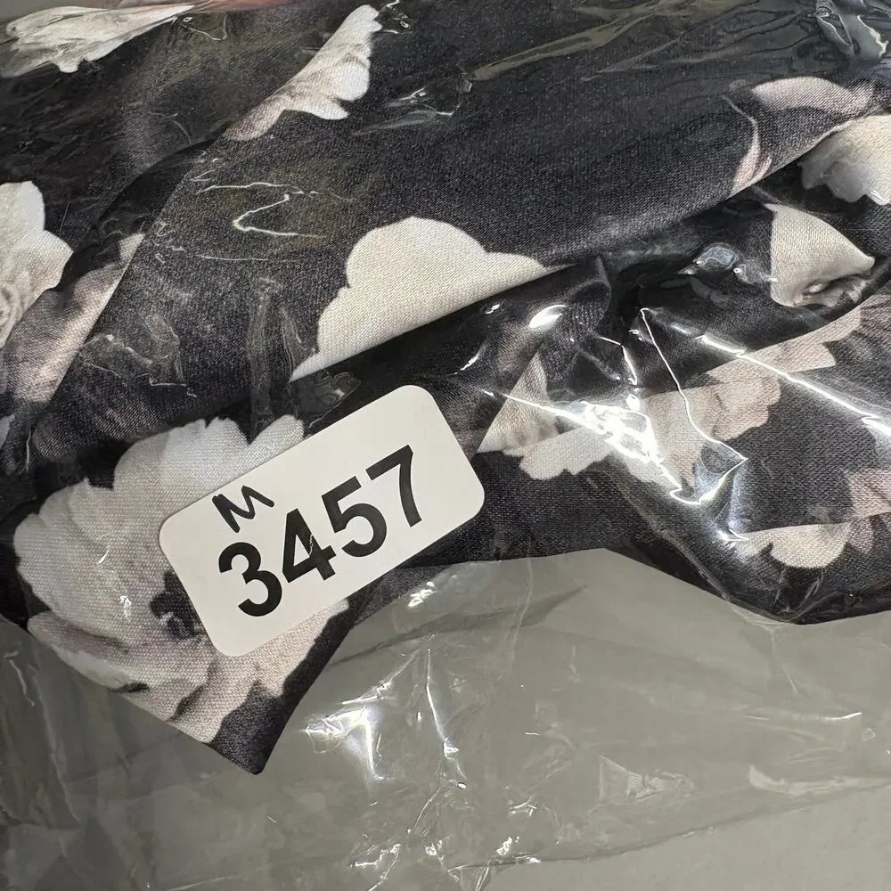 Brooks Brothers 346 Black & White Floral Sheath Dress Cap Sleeve‎ Size 6 - Picture 13 of 14